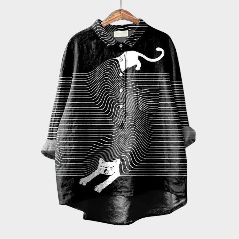 Piper | Sophisticated Animal Print Blouse