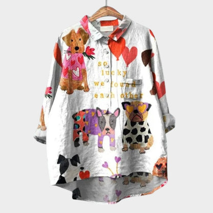 Piper | Sophisticated Animal Print Blouse