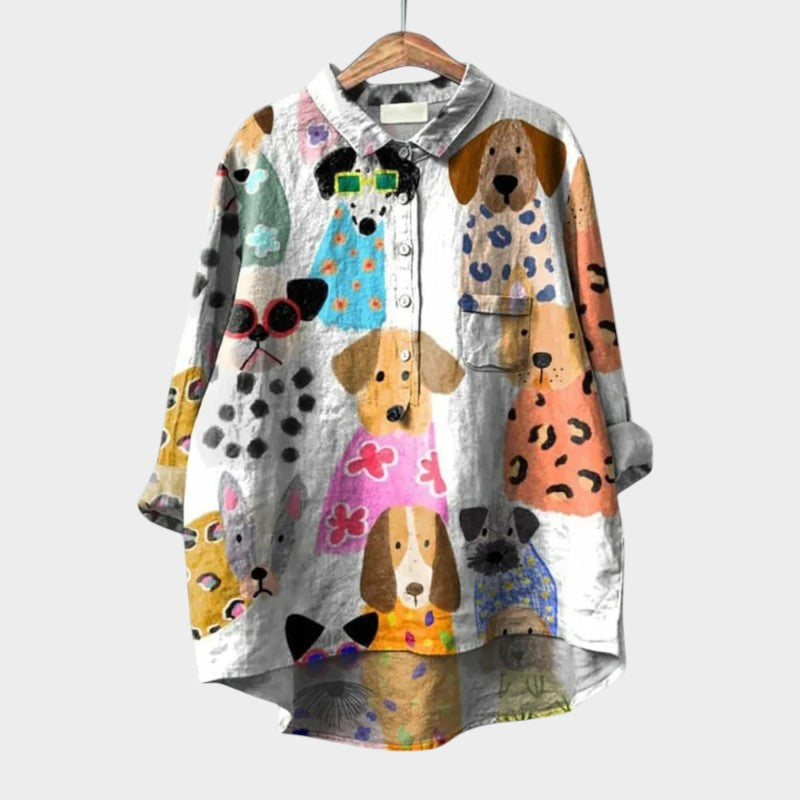 Piper | Sophisticated Animal Print Blouse