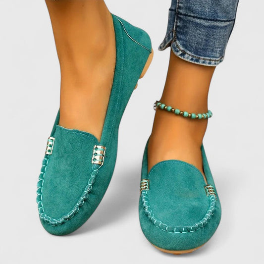 Poppy | Orthopedic Moccasin Suede Flat Loafers