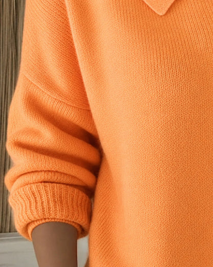 Quinn | Elegant Collared Button Up Cardigan