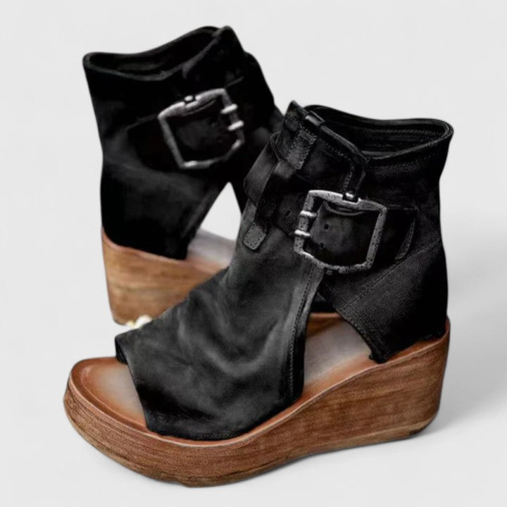Quinn | Orthopedic High Ankle Wedge Sandals