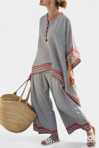 Quinn | Oversized Top and Wide Leg Pants Matching Set
