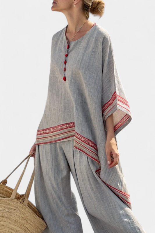 Quinn | Oversized Top and Wide Leg Pants Matching Set