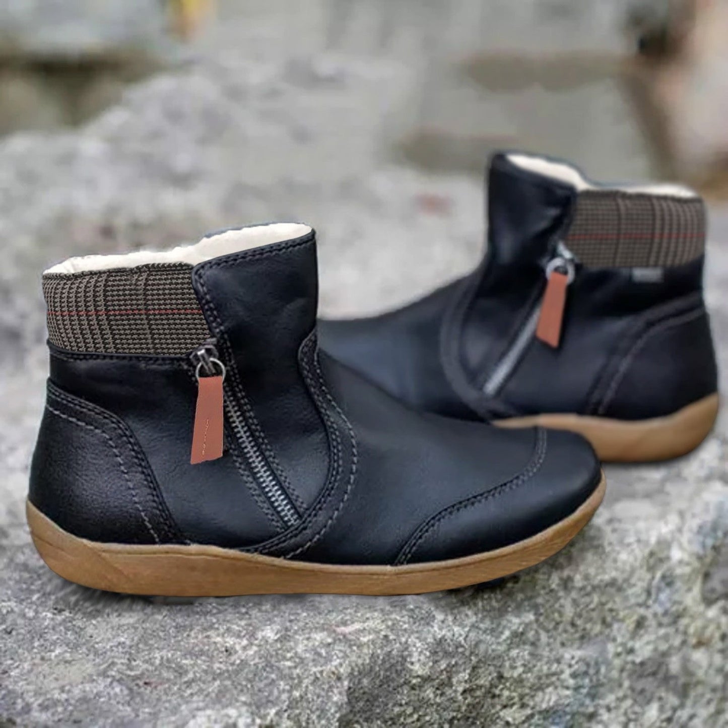 Quinn | Waterproof Ankle Boots With Zipper