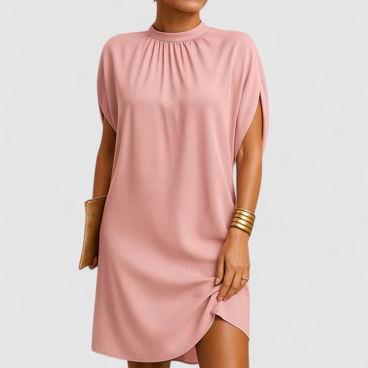 Skylar | Elegant Mock Neck Mini Dress