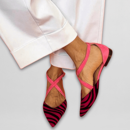 Reagan | Strappy Ballet Summer Flats