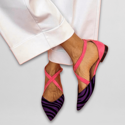 Reagan | Strappy Ballet Summer Flats