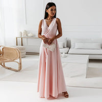 Riley | Sleeveless Wedding Guest Wrap Maxi Dress