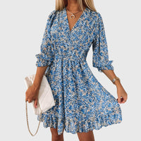 Ruby | Ditsy Floral Puff Sleeve Mini Dress