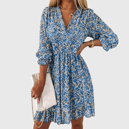 Ruby | Ditsy Floral Puff Sleeve Mini Dress