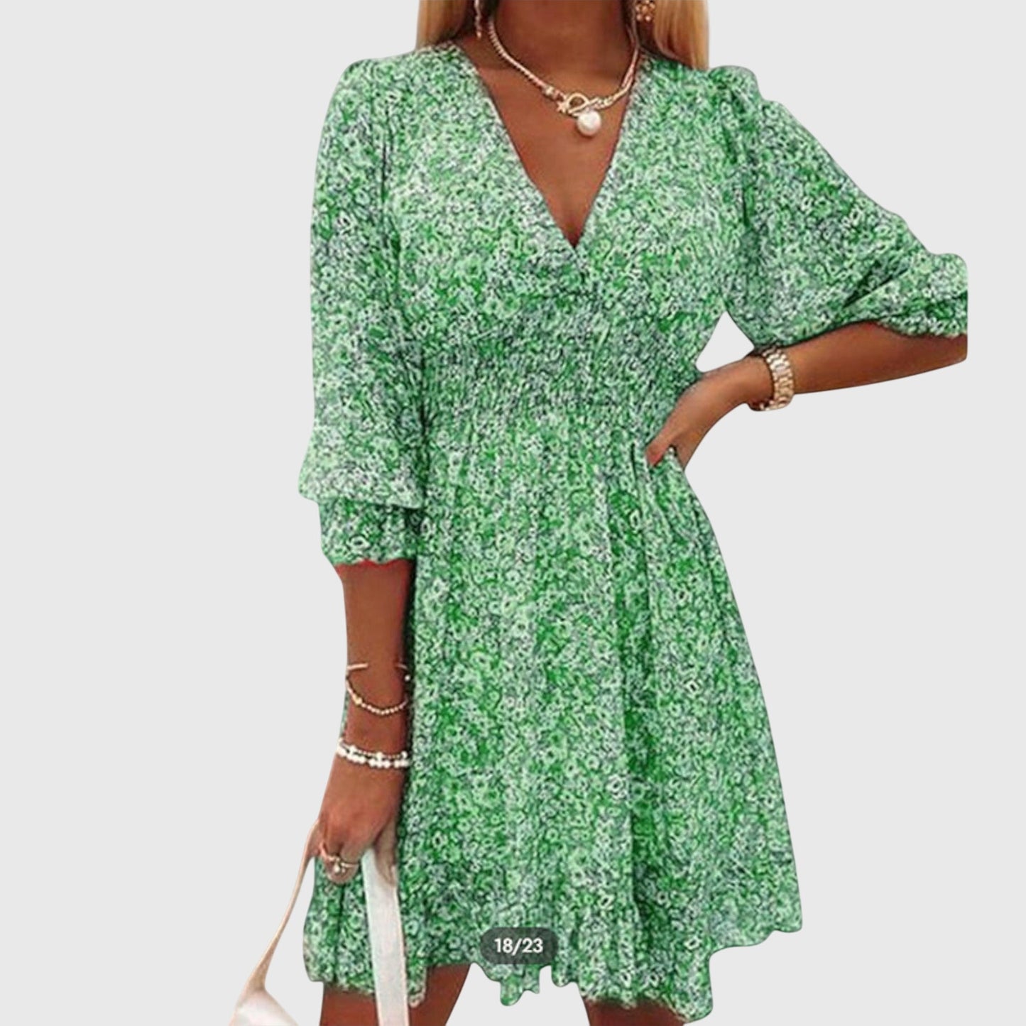 Ruby | Ditsy Floral Puff Sleeve Mini Dress