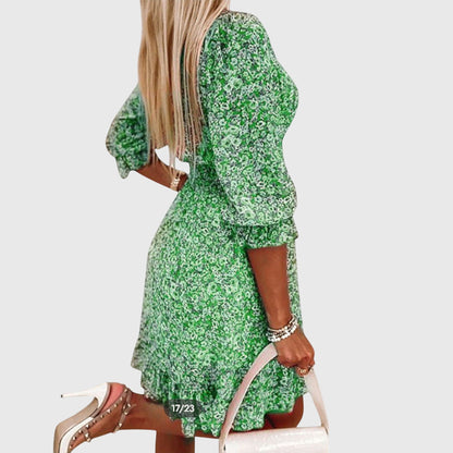 Ruby | Ditsy Floral Puff Sleeve Mini Dress