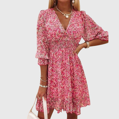 Ruby | Ditsy Floral Puff Sleeve Mini Dress
