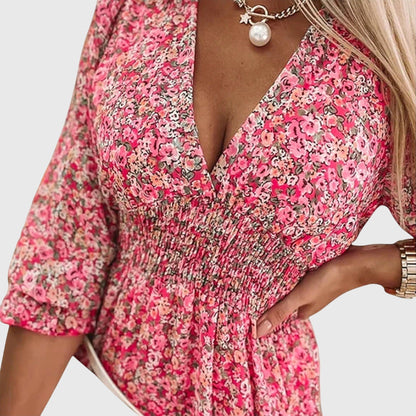 Ruby | Ditsy Floral Puff Sleeve Mini Dress