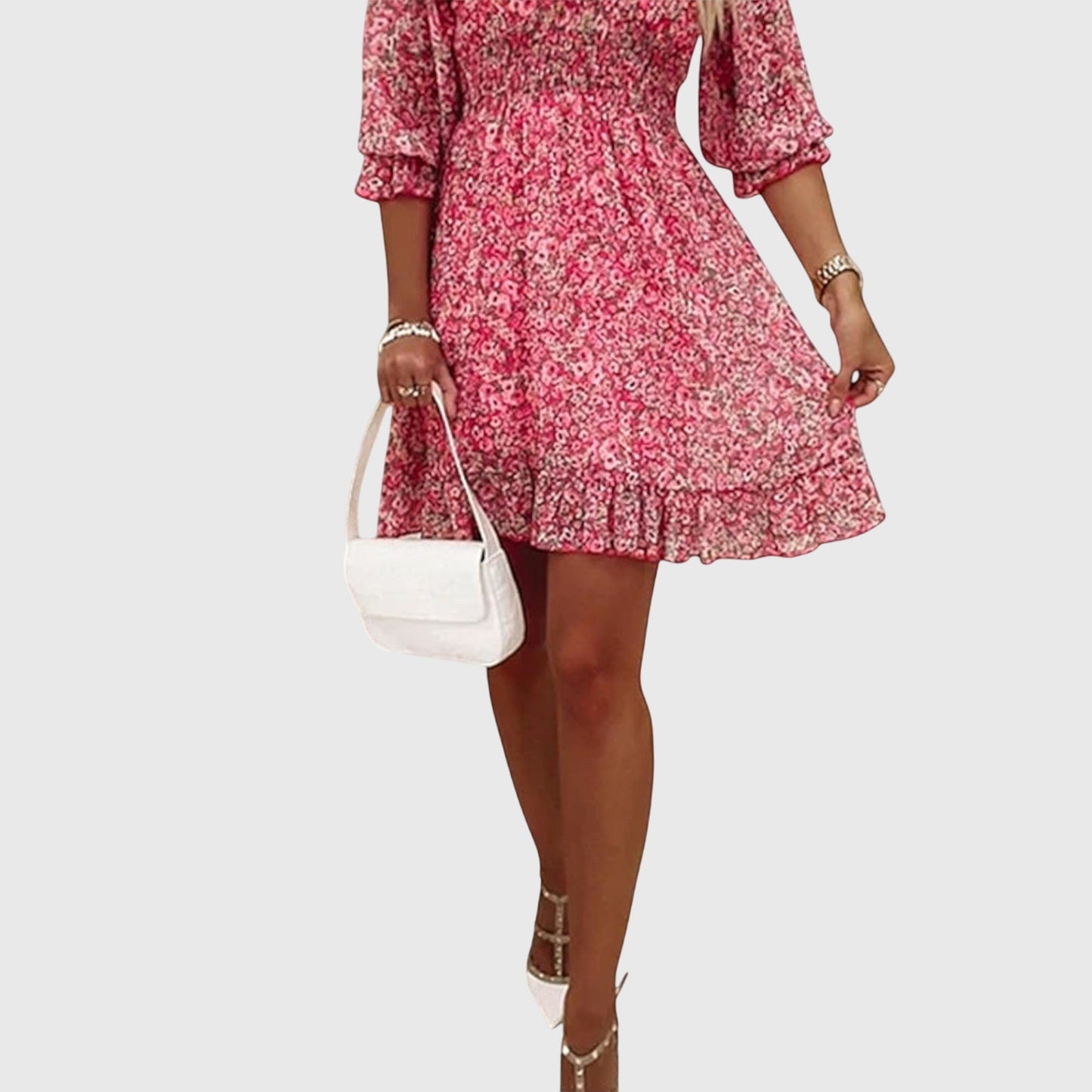 Ruby | Ditsy Floral Puff Sleeve Mini Dress