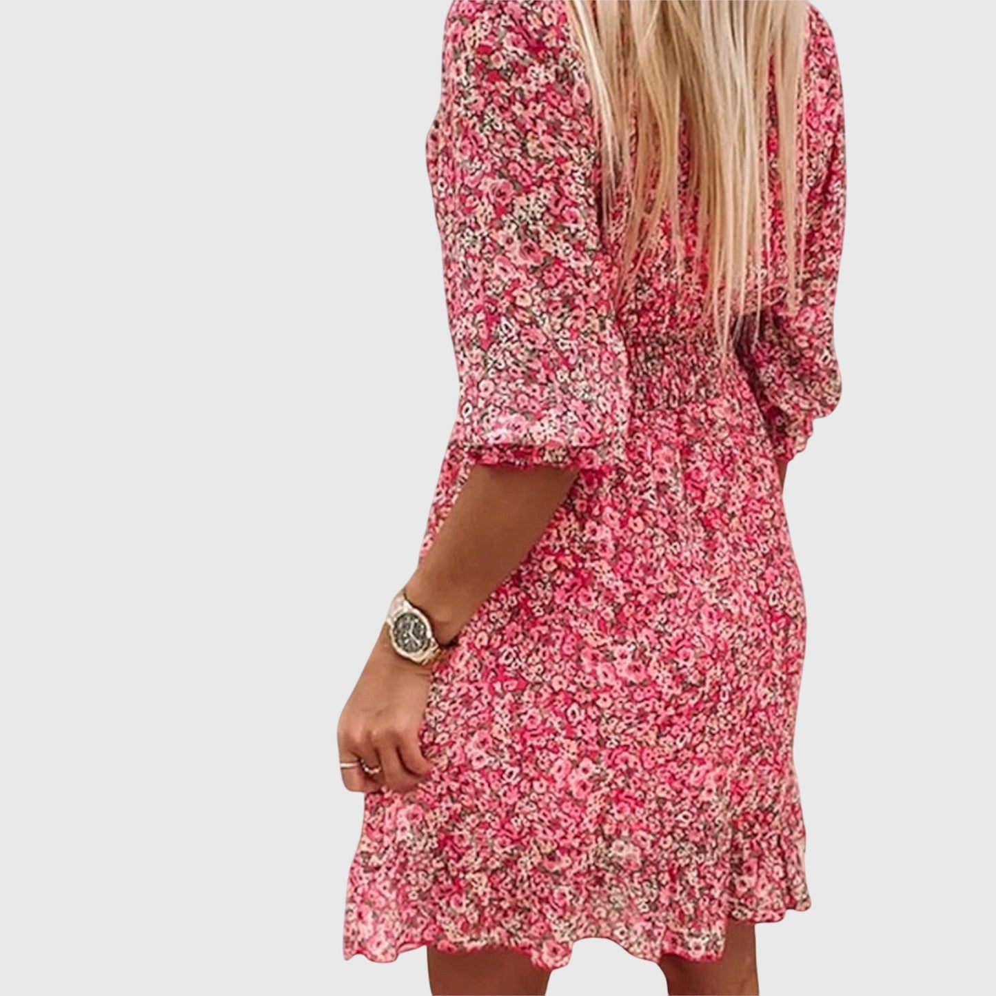 Ruby | Ditsy Floral Puff Sleeve Mini Dress
