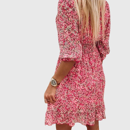 Ruby | Ditsy Floral Puff Sleeve Mini Dress