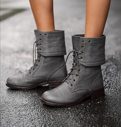 Ruby | Lace Up Combat Boots