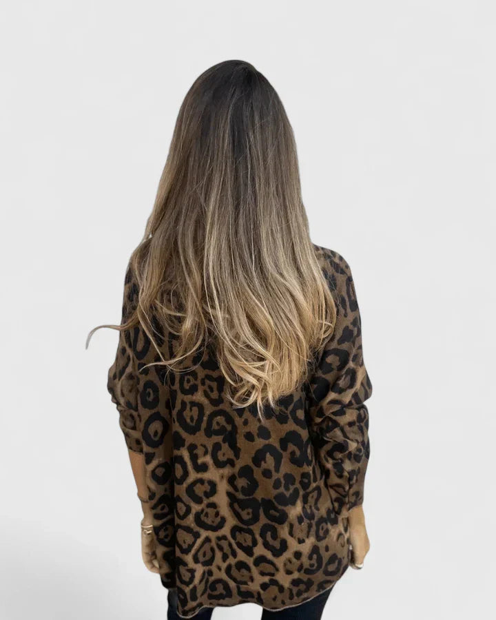 Ruby | Leopard Print Long Sleeve Top
