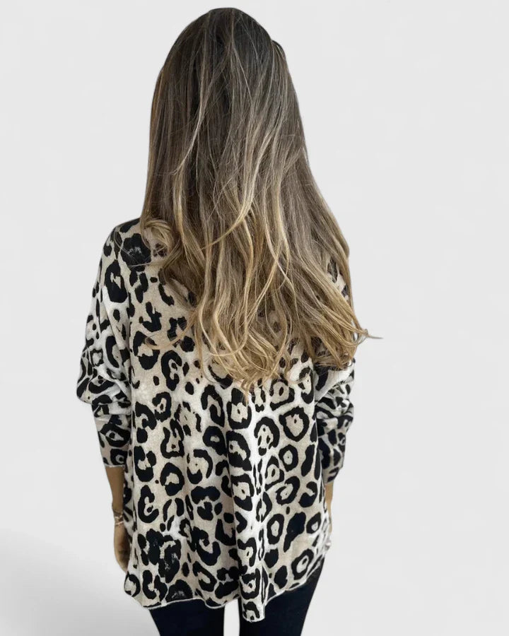 Ruby | Leopard Print Long Sleeve Top