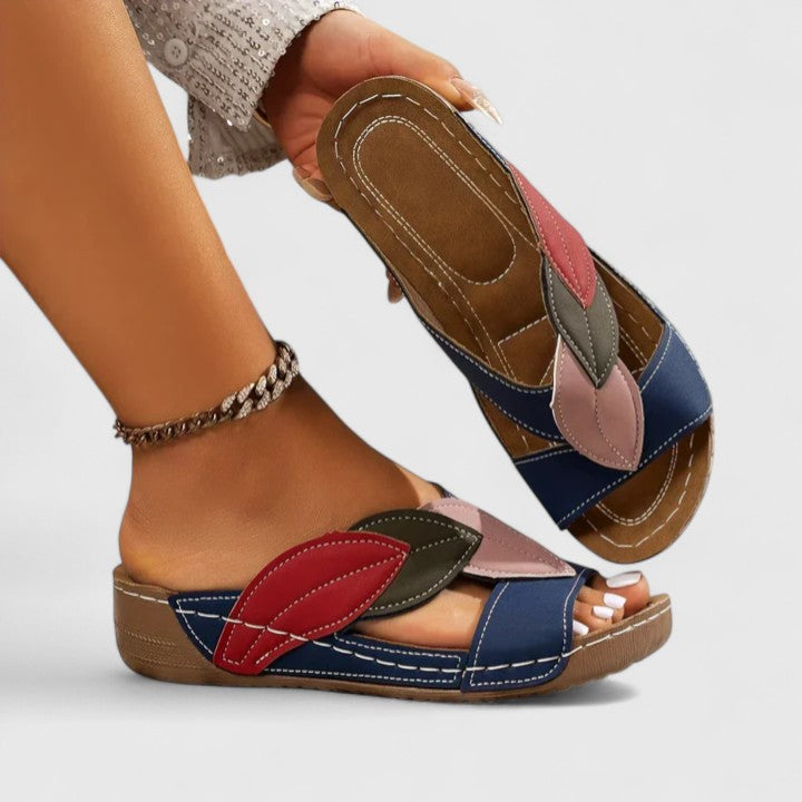 Ruby | Orthopedic Wedge Mule Sandals