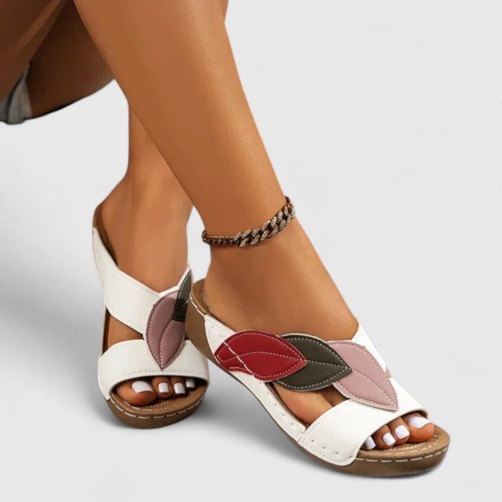 Ruby | Orthopedic Wedge Mule Sandals