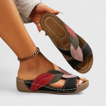 Ruby | Orthopedic Wedge Mule Sandals