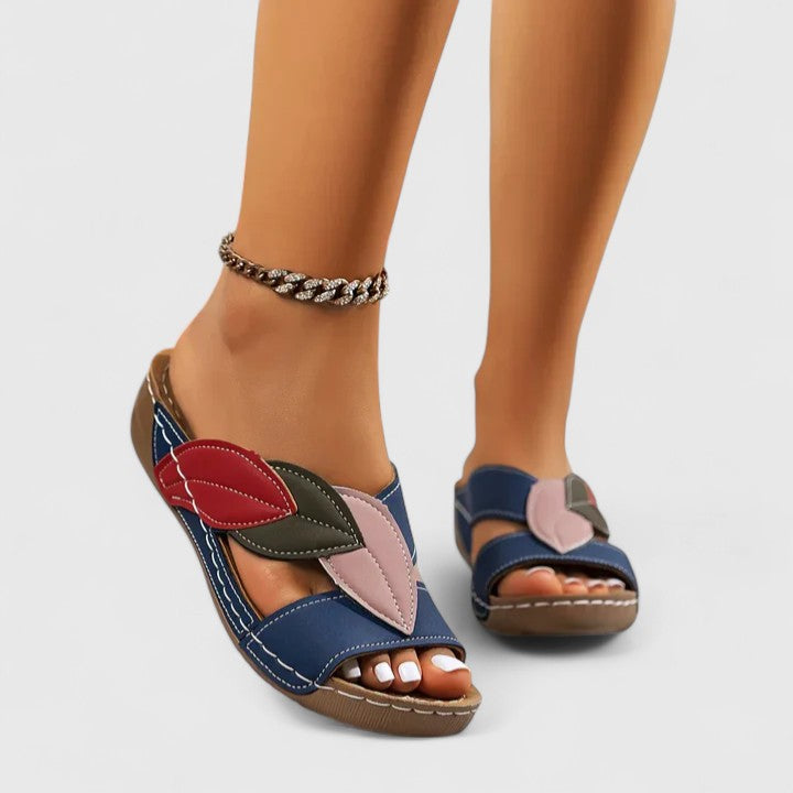 Ruby | Orthopedic Wedge Mule Sandals