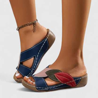 Ruby | Orthopedic Wedge Mule Sandals