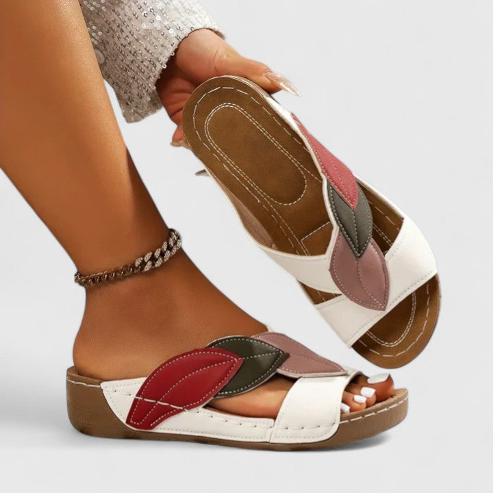 Ruby | Orthopedic Wedge Mule Sandals