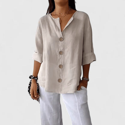 Brooklyn | Elegant Button Front Blouse