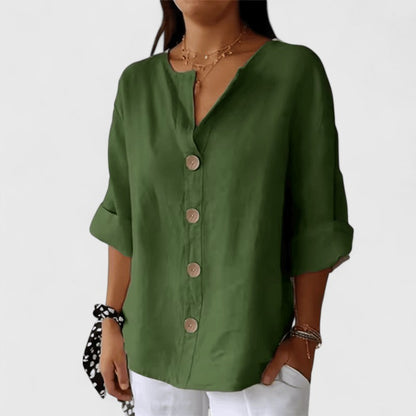 Brooklyn | Elegant Button Front Blouse