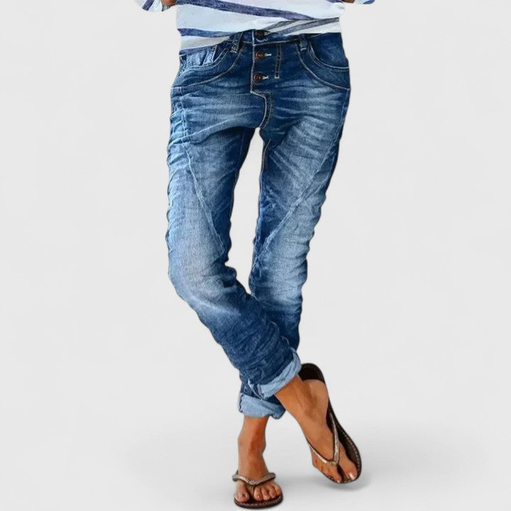 Jade | Stylish Tapered Ankle Jeans Pants