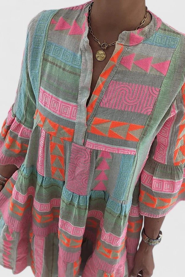 Iris | Printed Summer Mini Dress