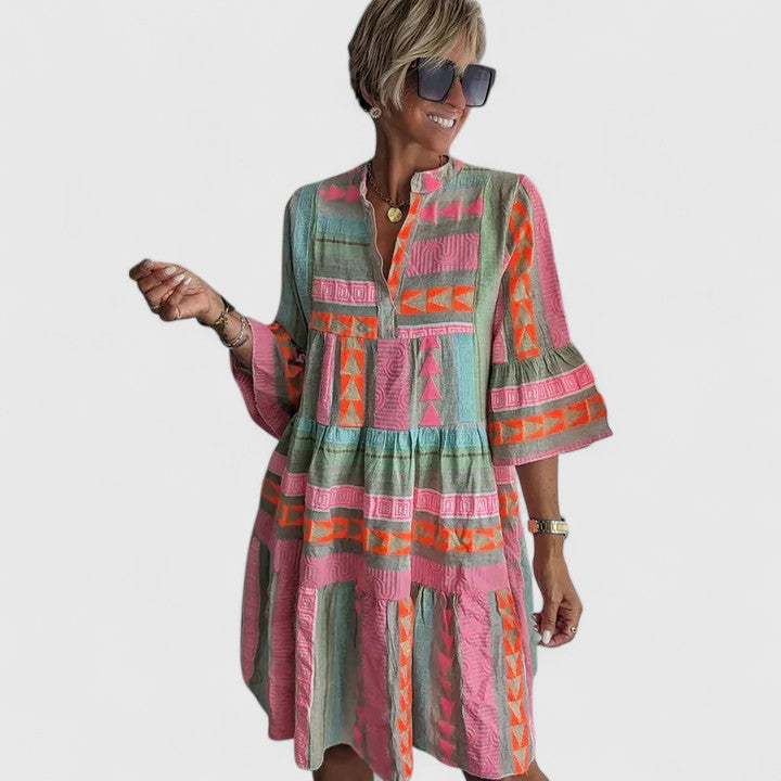 Iris | Printed Summer Mini Dress