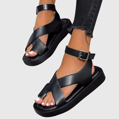 Sadie | Orthopedic Platform Buckle Sandals