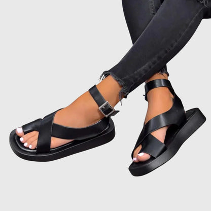 Sadie | Orthopedic Platform Buckle Sandals