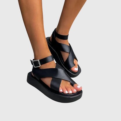 Sadie | Orthopedic Platform Buckle Sandals
