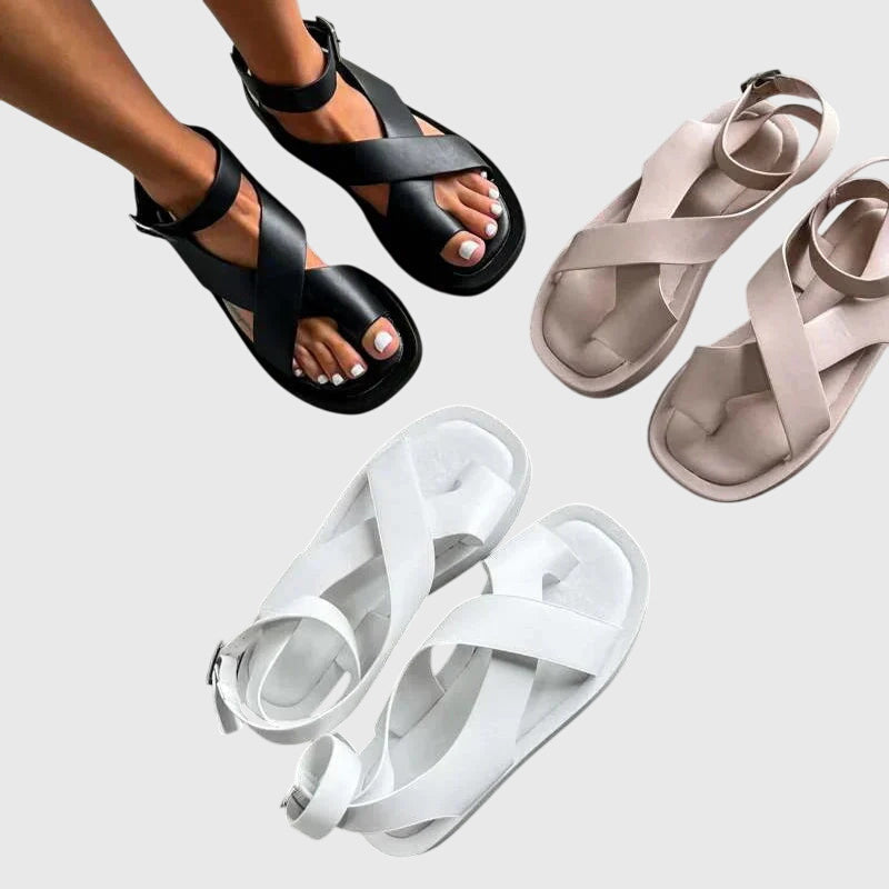 Sadie | Orthopedic Platform Buckle Sandals
