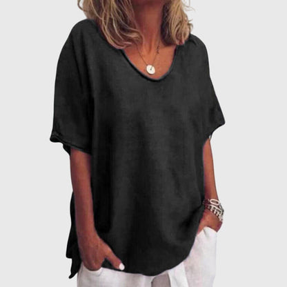 Savannah | Comfortable V-Neck Oversized Top
