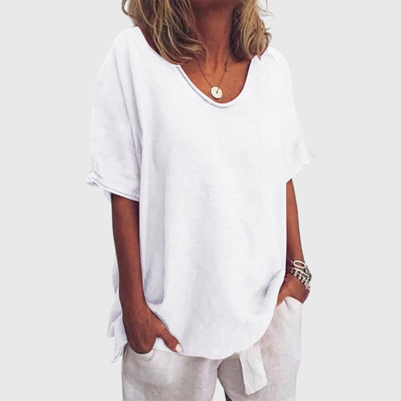 Savannah | Comfortable V-Neck Oversized Top