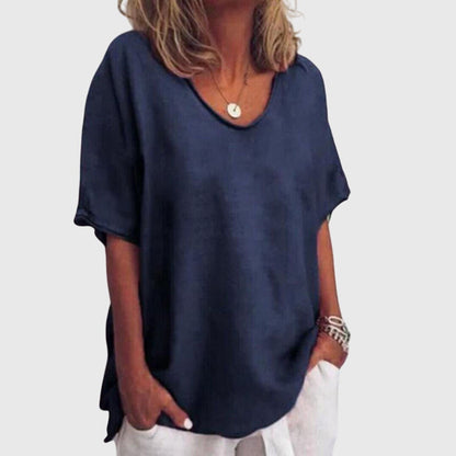 Savannah | Comfortable V-Neck Oversized Top
