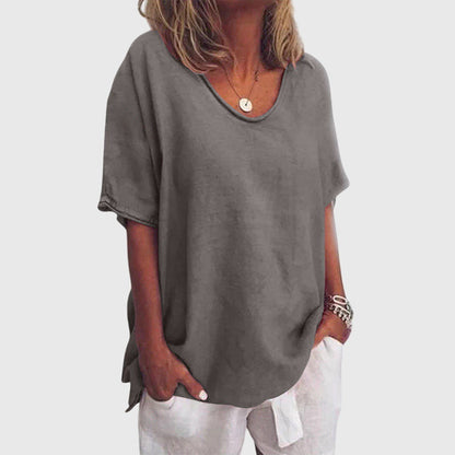 Savannah | Comfortable V-Neck Oversized Top