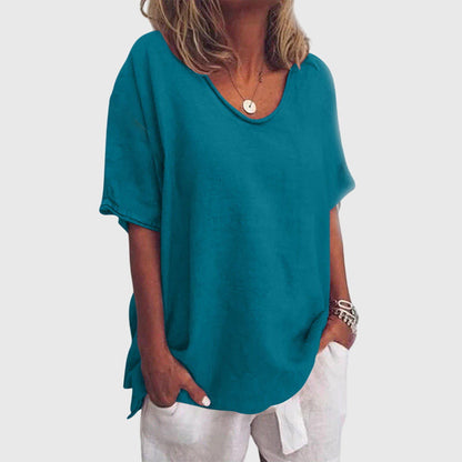Savannah | Comfortable V-Neck Oversized Top