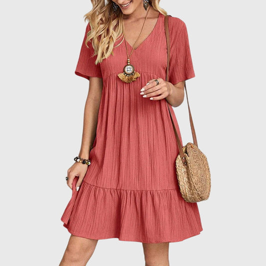 Savannah | Elegant Ruffle Hem Mini Dress