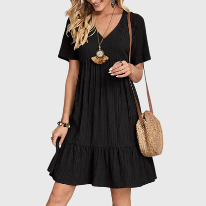 Savannah | Elegant Ruffle Hem Mini Dress