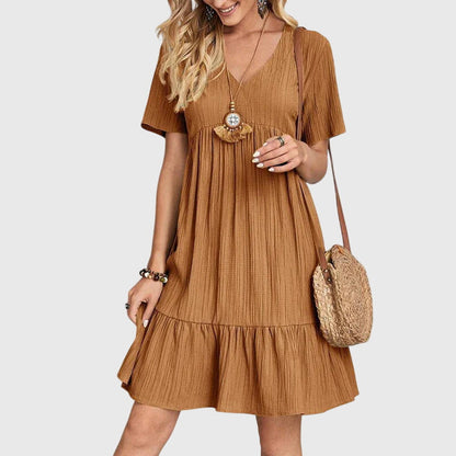 Savannah | Elegant Ruffle Hem Mini Dress