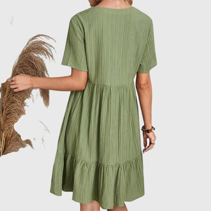 Savannah | Elegant Ruffle Hem Mini Dress