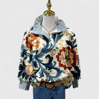 Savannah | Floral Collar Oversized Blouse